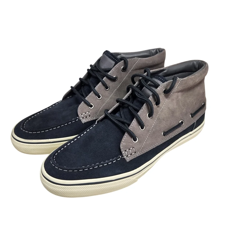 G.H. Bass & Co. Crew High Top Sneakers Mens 11.5 M Navy Gray Suede Chukka Boots